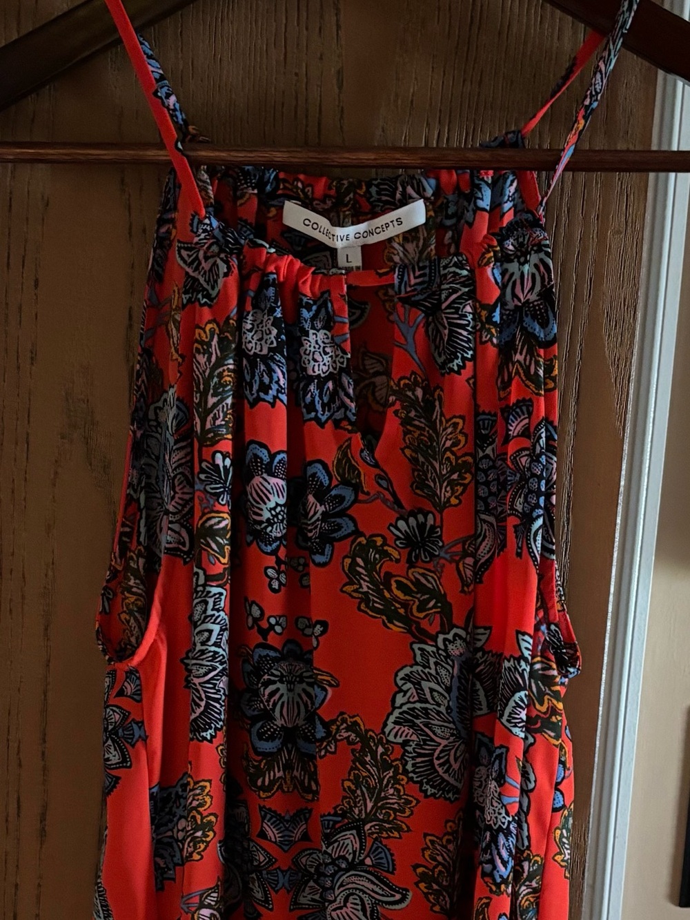 Floral halter top